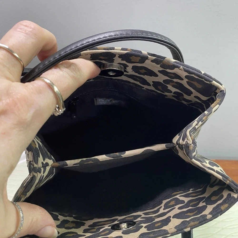 Nine West Cheetah Print Double Strap Animal Print Shoulder Bag‎ Womens 9x8x4